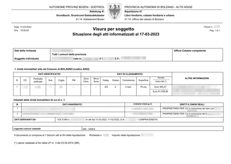 visura catastale tavolare Online