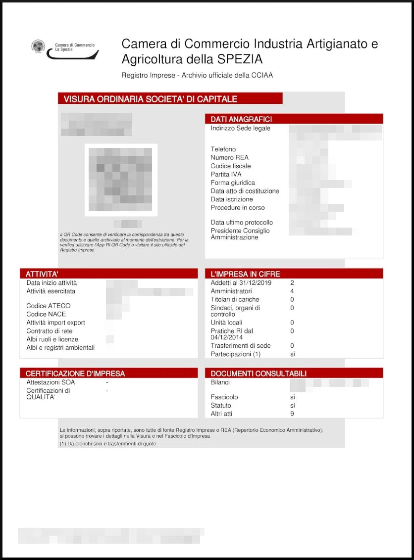 visura camerale Online in un click